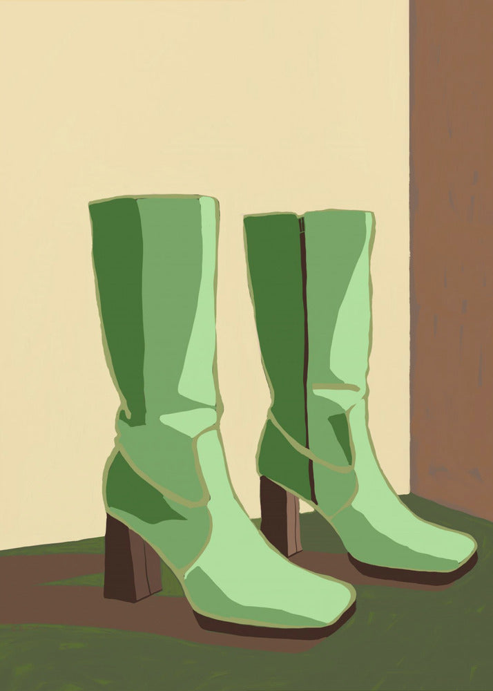 Green boots | Canvas