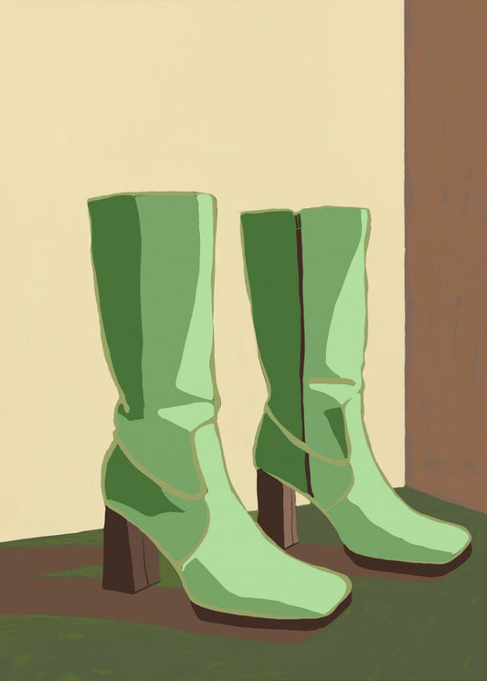 Green boots | Canvas
