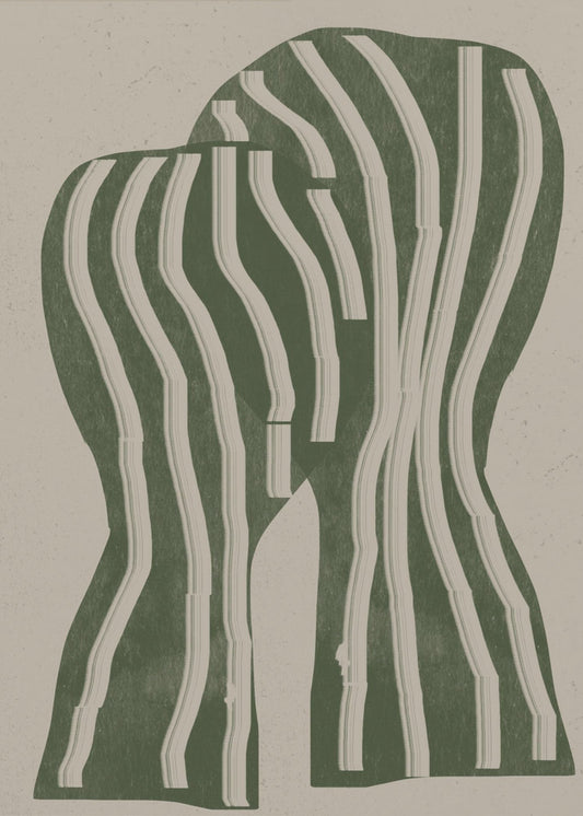 Curved Stripes | Poster