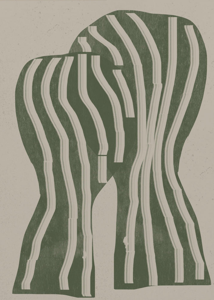 Curved Stripes | Canvas