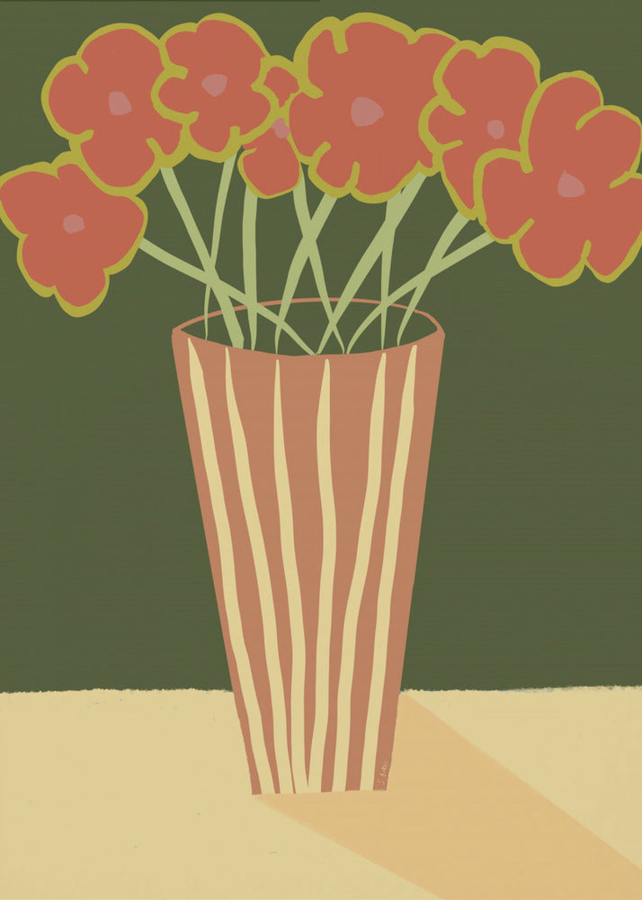 Vase with poppies | Canvas