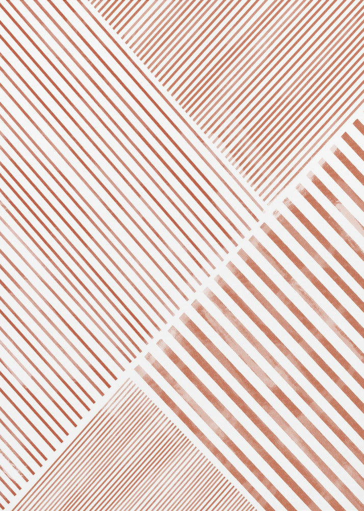 Crimson Stripes Dance | Canvas