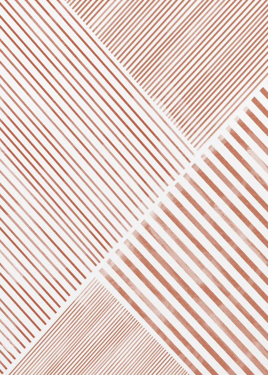 Crimson Stripes Dance | Canvas