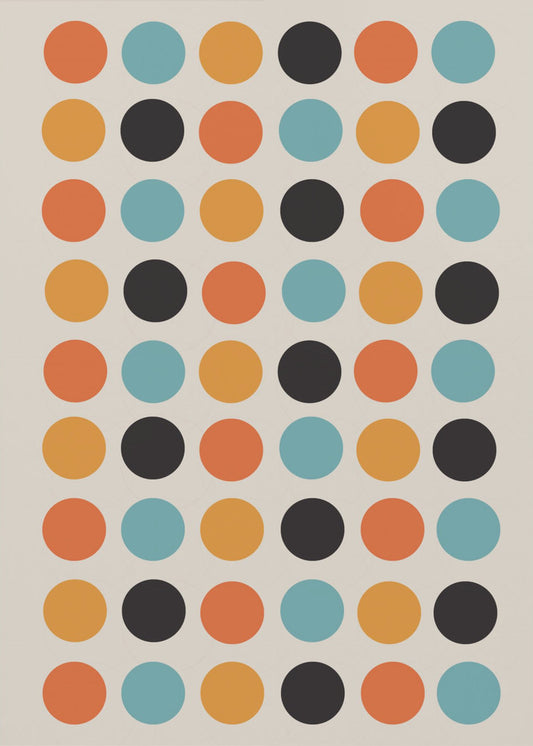 Retro Dot Delight | Canvas
