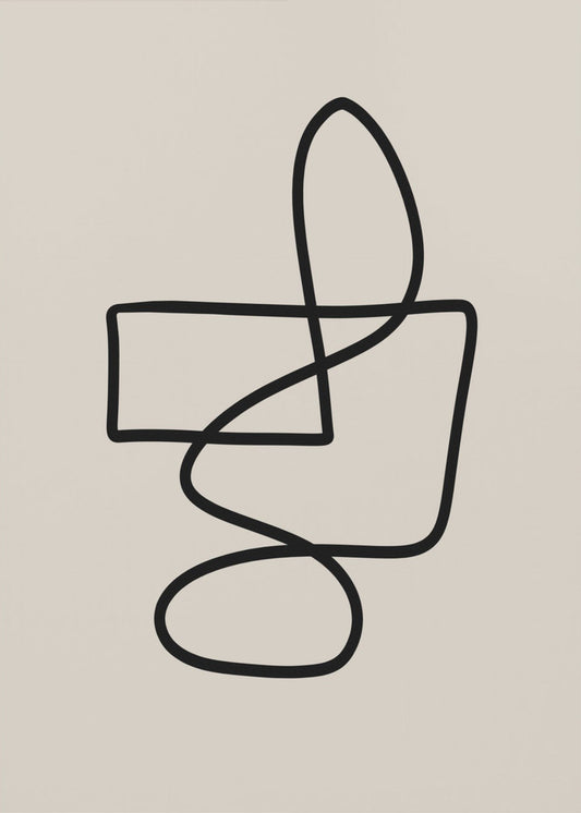 Graceful Looping Lines | Canvas