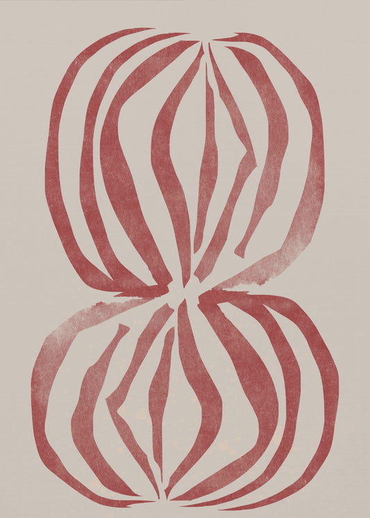 Crimson Echoforms | Canvas