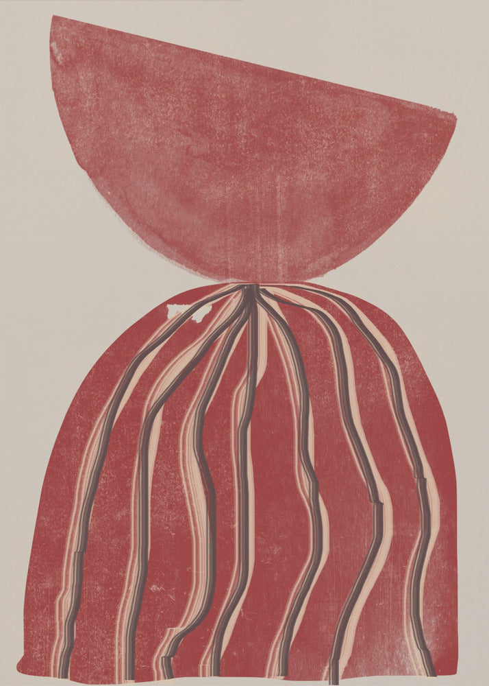 Crimson Silhouette | Canvas