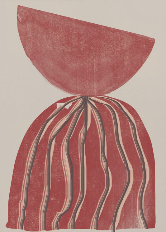 Crimson Silhouette | Canvas