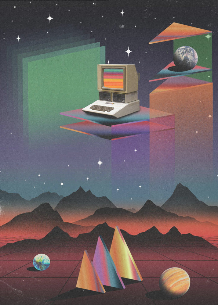 80s CRT Computer | Poster