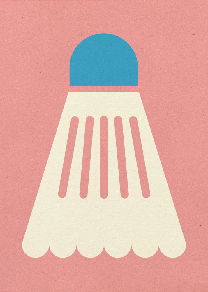 Badminton White Blue | Poster