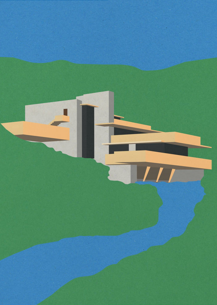 Frank Loyd Wright Falling Water | Canvas