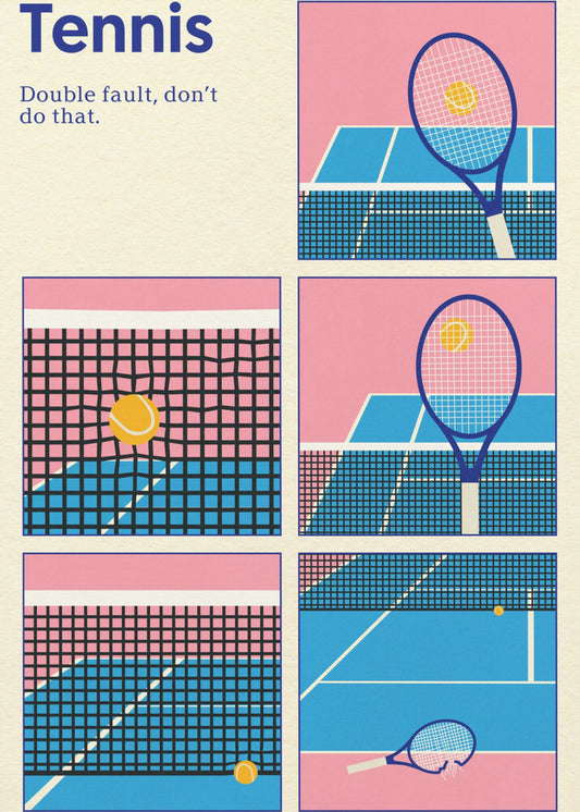 Poster Tennis Double Vault | Canvas