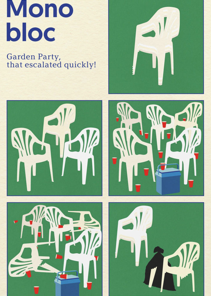 Poster Monobloc Five Squares | Poster