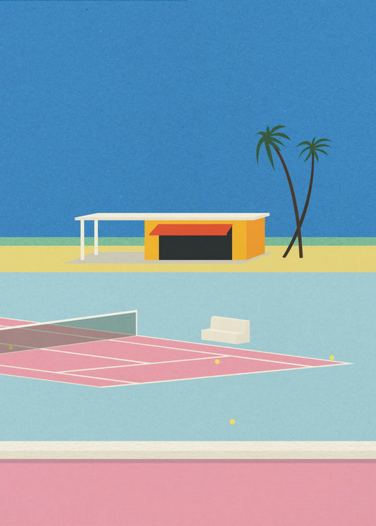Tennis By the Beach | Canvas
