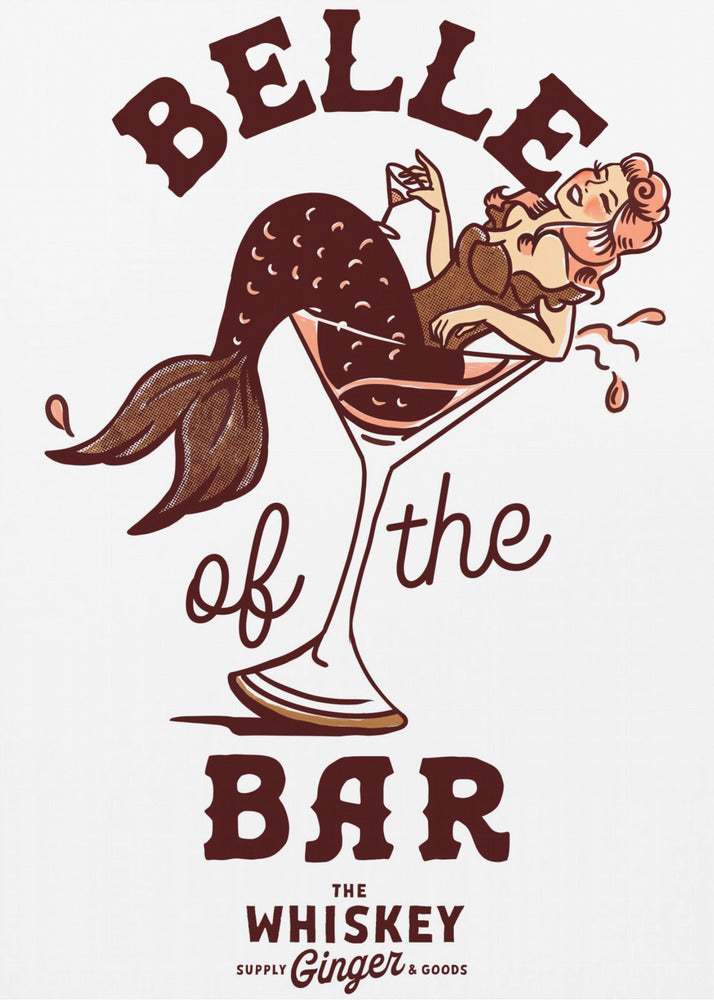 Belle Of The Bar Mermaid Pin Up Art | Canvas