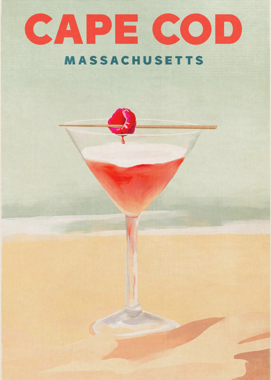 Cape Cod Cocktail Tall Poster | Canvas