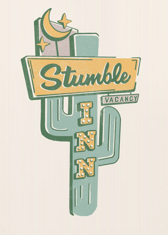 Stumble Inn Southwestern Roadside Motel Art | Poster