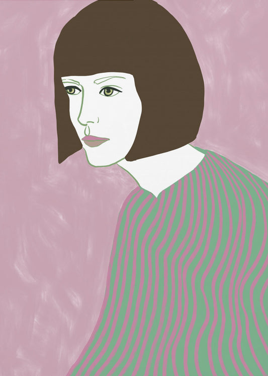 The brunette | Canvas