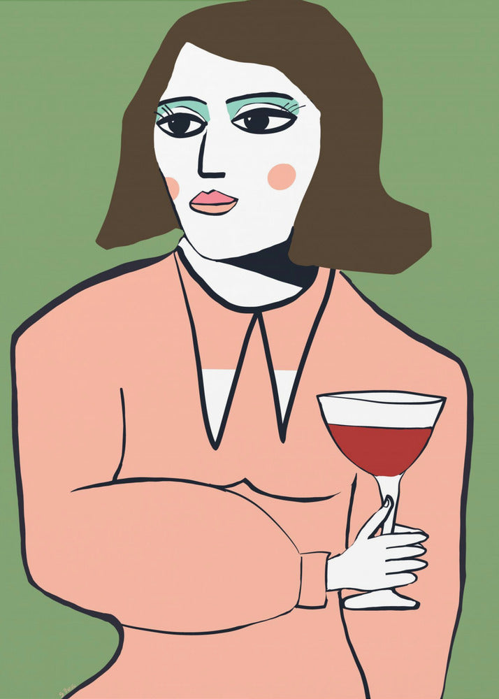 Wine lady | Poster