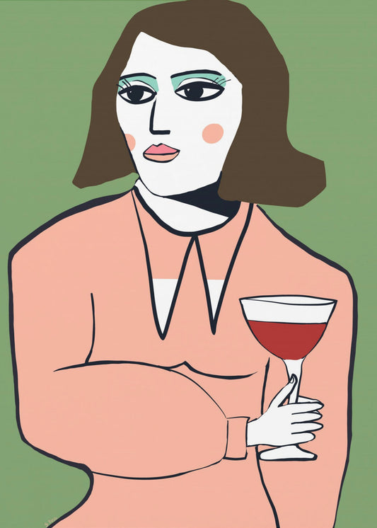 Wine lady | Canvas