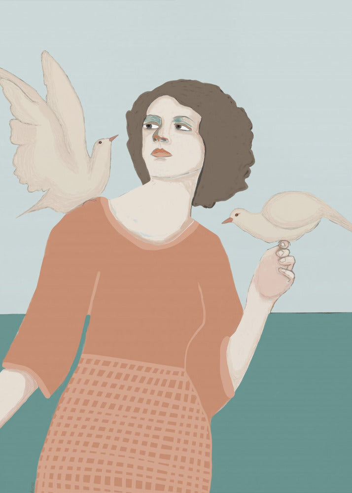 Peace Dove Lady | Poster