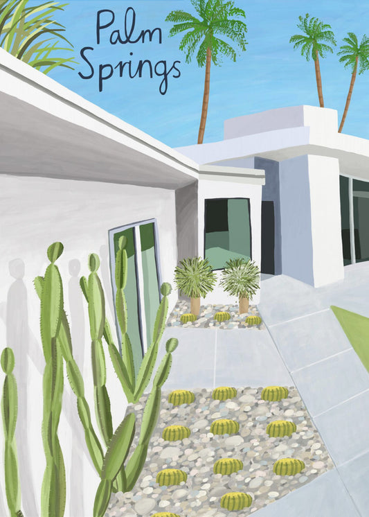 Palm Springs Modern Architecture by Artist Carla Daly | Canvas