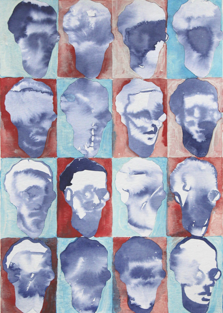 Aldo Red Blue 4x4 | Poster