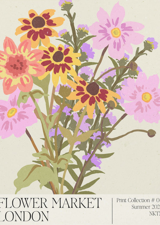 London Flower Market | Poster