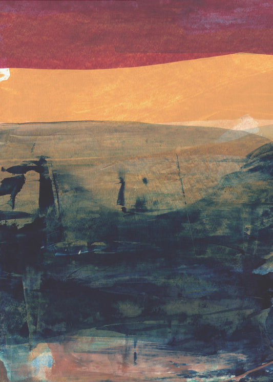 Blend Of Earthy Tones And Vibrant Teal | Canvas