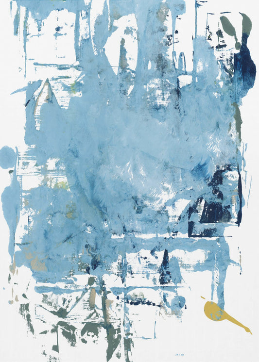 Abstract Blue Scrapes 1 | Poster