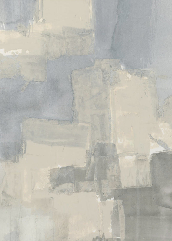 Abstract Neutral Grey and Beige Shapes 2 | Canvas