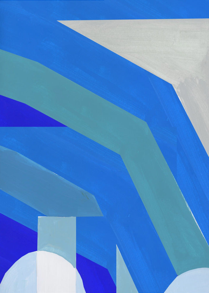 Blue French Stripes 1 | Canvas