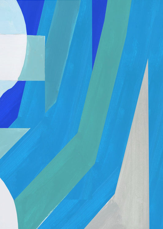 Blue French Stripes 2 | Canvas