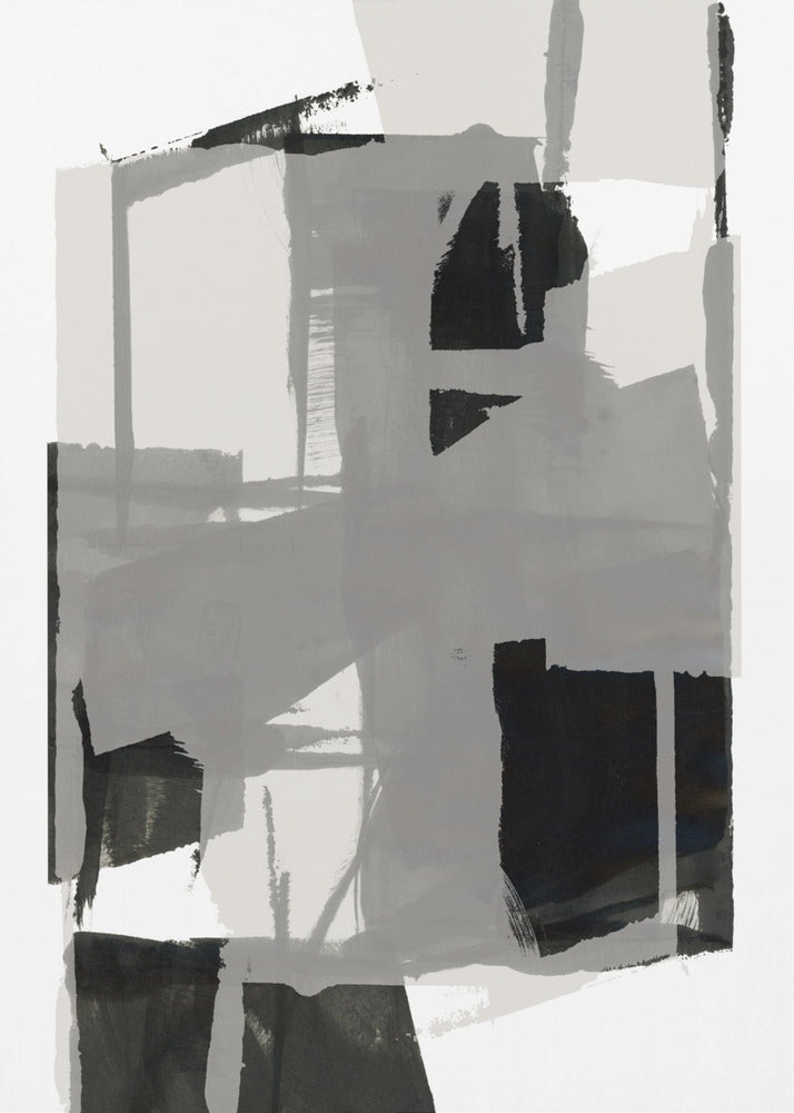 Black and White Abstract Composition No.5 | Poster