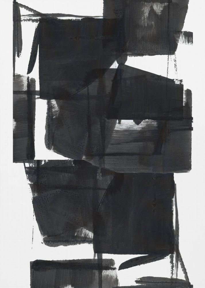 Black and White Abstract Composition No.8 | Poster
