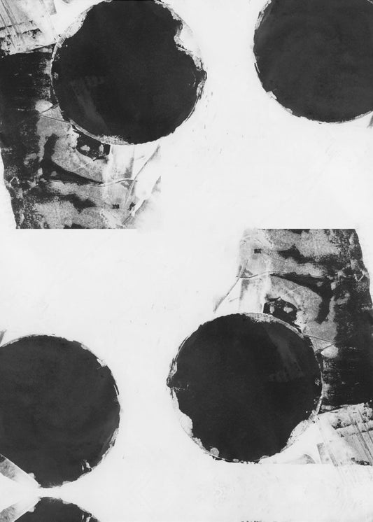 Black and White Abstract Dots 8 | Canvas