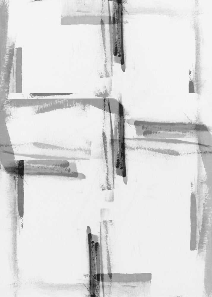 Minimal Black and White Abstract 2 | Canvas