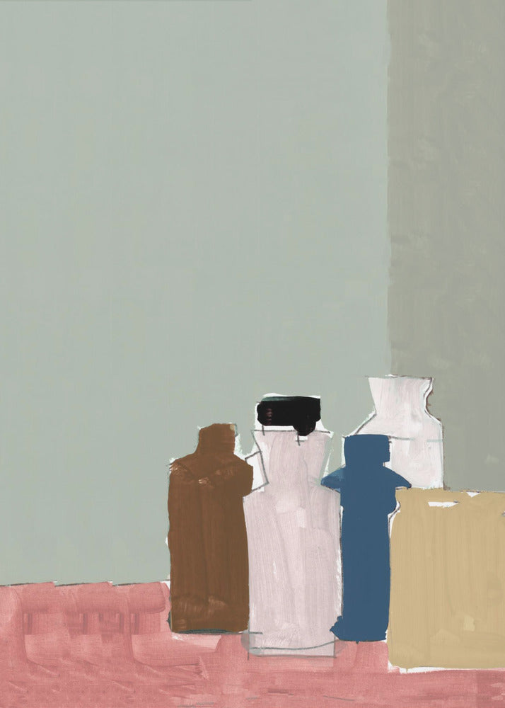 Vintage Clay Pots On Table 1 | Canvas