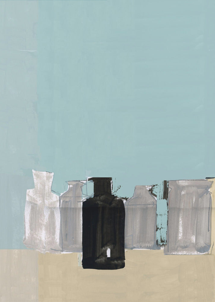 Vintage Clay Pots On Table 2 | Canvas