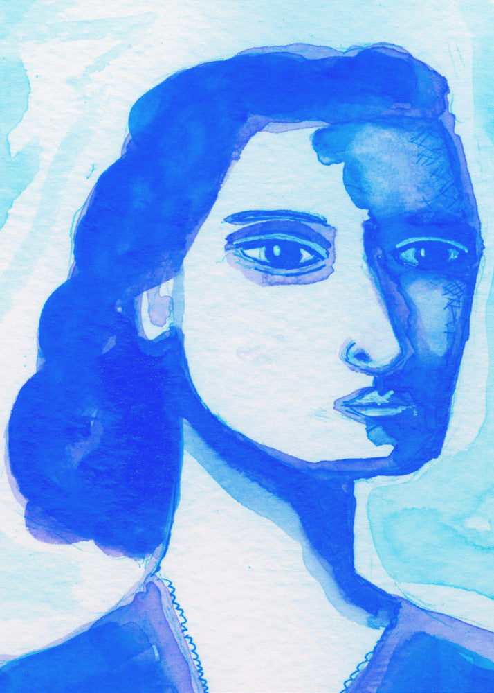 The deep thinker blue | Poster