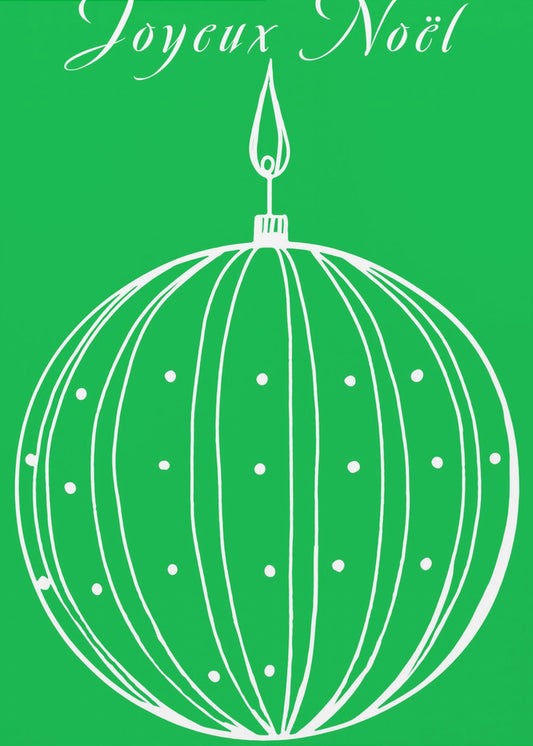 Bows and Baubles: Joyeux Noël Christmas | Poster