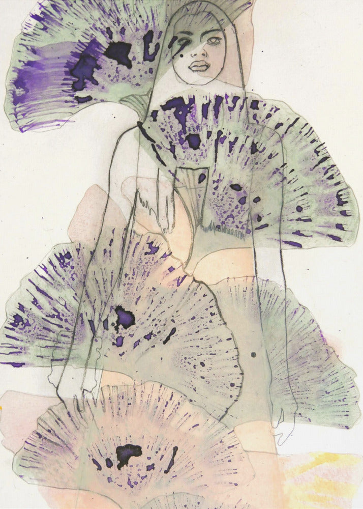 Ginko Leaves Etching | Poster