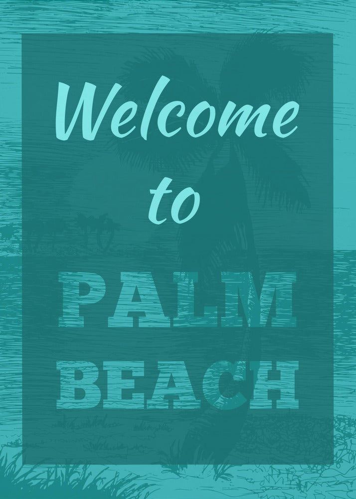 Welcome To Palm Beach | Canvas