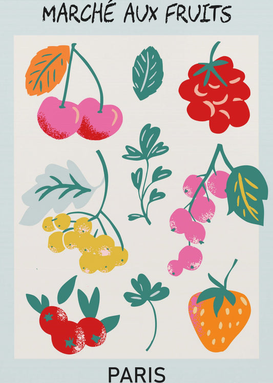 Fruit Market Paris | Poster