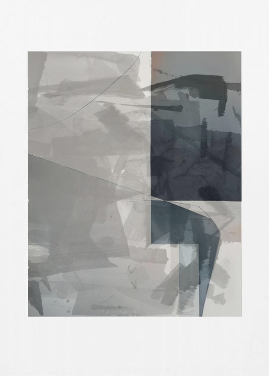 Abstract Monochrome Wash 2 | Canvas