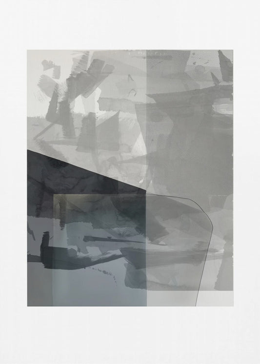 Abstract Monochrome Wash 1 | Canvas