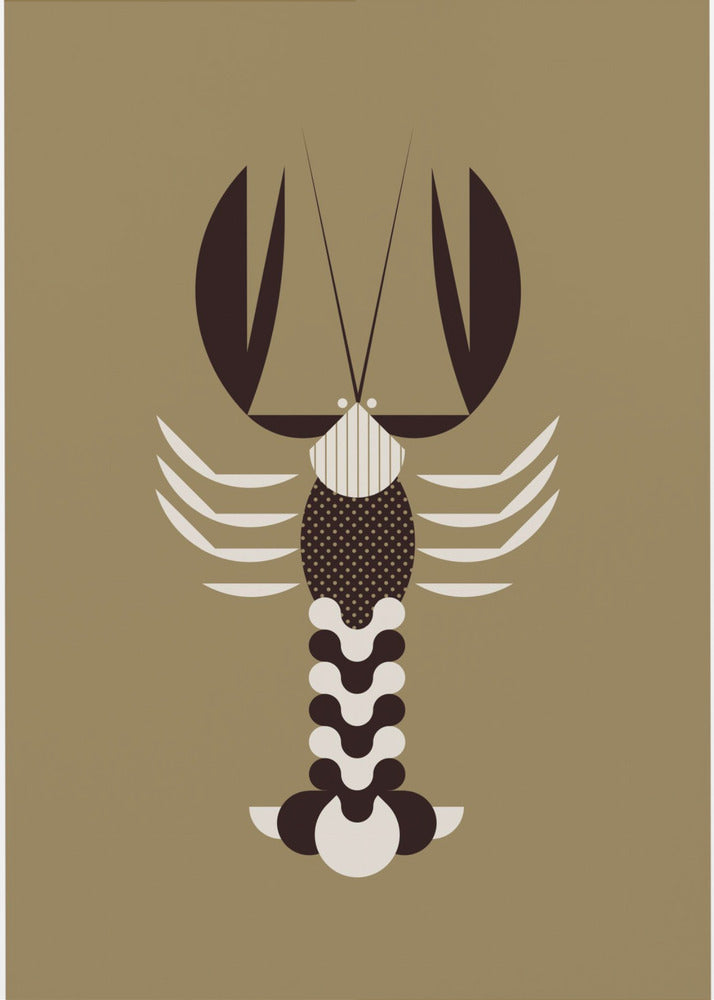 Golden Animals - Lobster (Gold) | Canvas