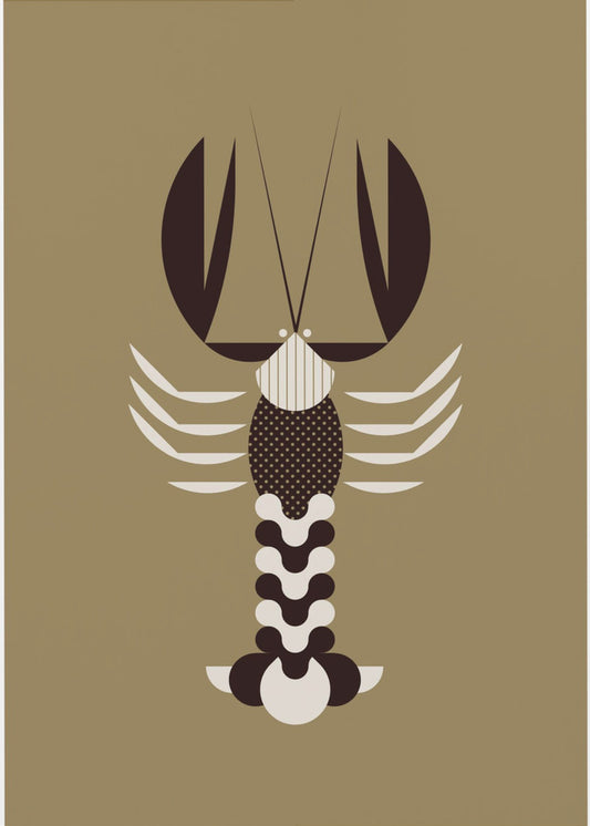 Golden Animals - Lobster (Gold) | Canvas