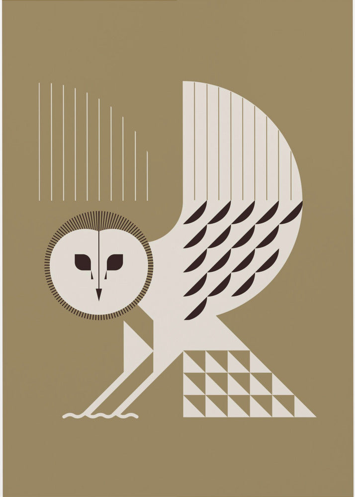 Golden Animals - Barn Owl (Gold) | Poster