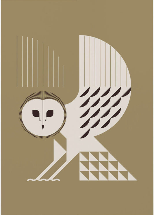 Golden Animals - Barn Owl (Gold) | Canvas
